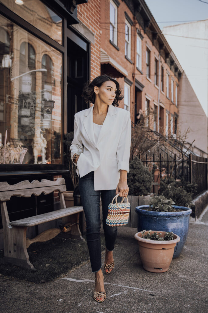 How To Add Edge To Your White Blazer This Spring | Love Fashion & Friends