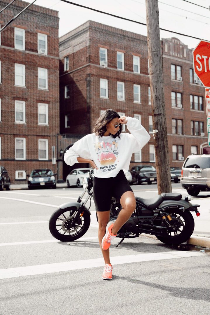 6 ways to style biker shorts