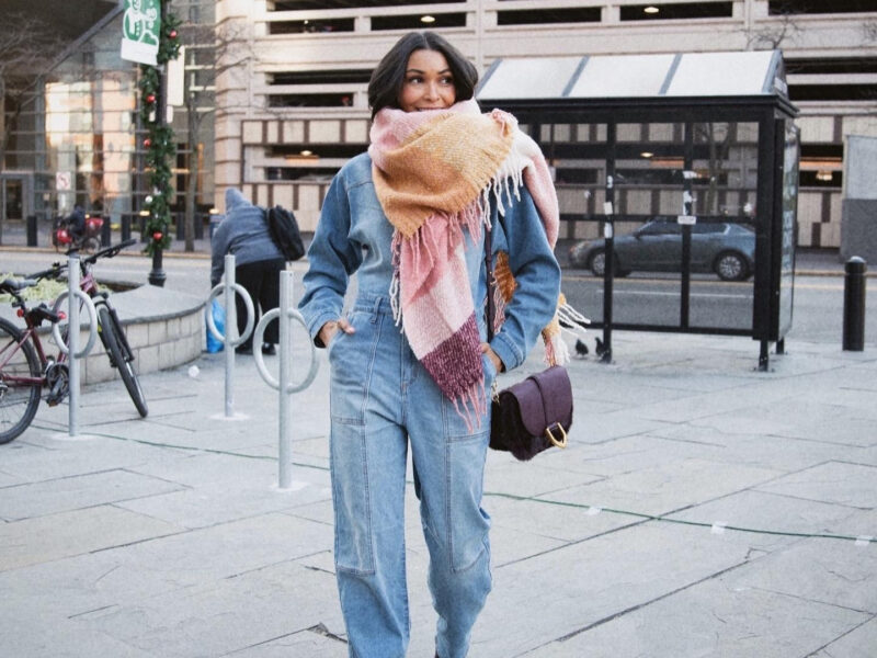 How to Effortlessly Style a Denim Jumpsuit for the Winter