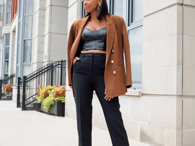 The Easy + Stylish Way to Wear Your Black Pants From Day to Night